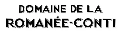 "Logo con la scritta 'Domaine de la Romanée-Conti' in caratteri eleganti."